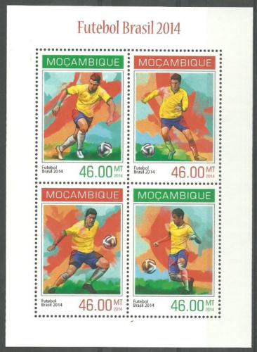 Poštové známky Mozambik 2014 MS ve futbale Mi# 7230-33 Kat 11€