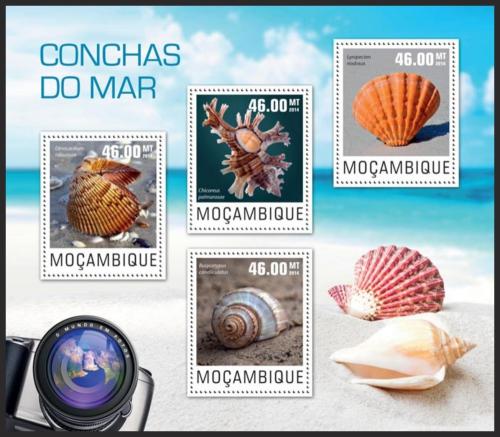 Poštové známky Mozambik 2014 Mušle Mi# 7555-58 Kat 10€