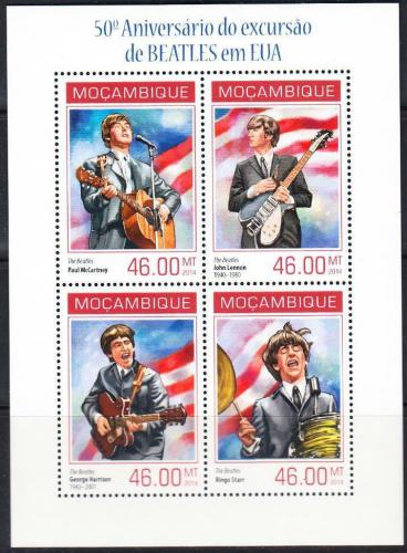 Poštové známky Mozambik 2014 The Beatles Mi# 7180-83 Bogen Kat 11€