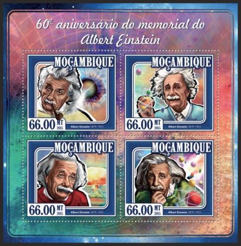 Poštové známky Mozambik 2015 Albert Einstein Mi# 7810-13 Kat 15€