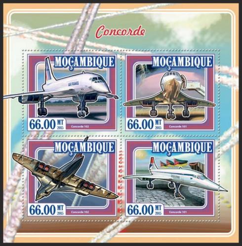 Poštové známky Mozambik 2015 Concorde Mi# 7730-33 Kat 15€