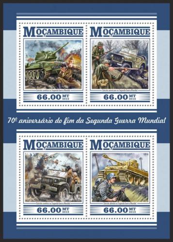 Poštové známky Mozambik 2015 Konec války, 70. výroèie Mi# 8099-8102 Kat 15€ 