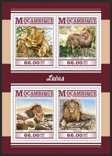 Poštové známky Mozambik 2015 Levy Mi# 8179-82 Kat 15€