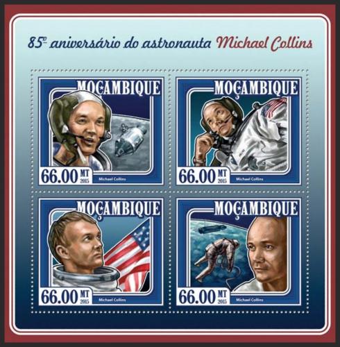 Poštové známky Mozambik 2015 Michael Collins Mi# 7775-78 Kat 15€