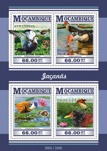 Poštové známky Mozambik 2015 Ostnáci Mi# 8154-57 Kat 15€