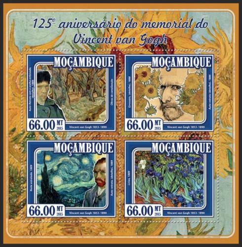 Poštové známky Mozambik 2015 Umenie, Vincent van Gogh Mi# 7755-58 Kat 15€