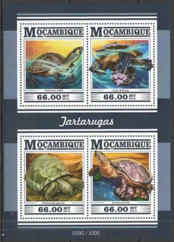 Poštové známky Mozambik 2015 Korytnaèky Mi# 8149-52 Kat 15€