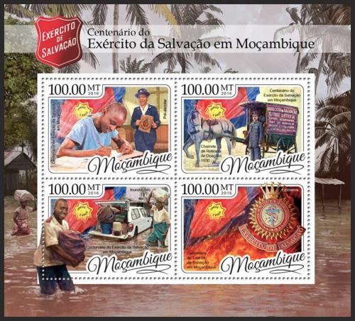 Poštové známky Mozambik 2016 Armáda spásy Mi# 8859-62 Kat 22€