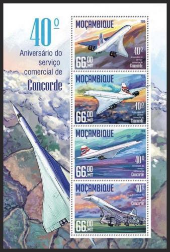 Poštové známky Mozambik 2016 Concorde Mi# 8574-77 Kat 15€