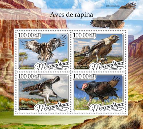 Poštové známky Mozambik 2016 Dravci Mi# 8749-52 Kat 22€