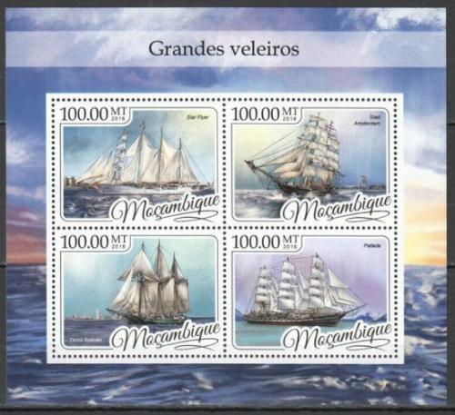 Poštové známky Mozambik 2016 Plachetnice Mi# 8799-8802 Kat 22€