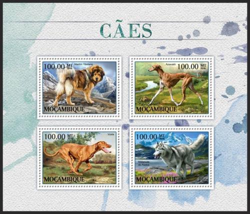 Poštové známky Mozambik 2016 Psy Mi# 8939-42 Kat 22€