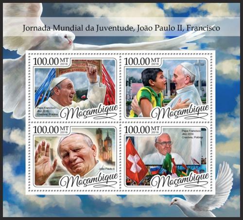 Poštové známky Mozambik 2016 Svìtový den mládeže Mi# 8869-72 Kat 22€