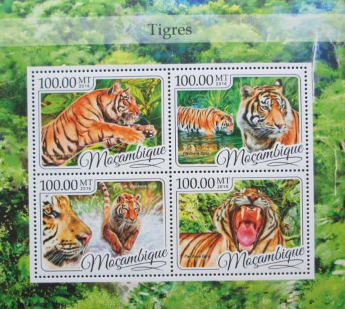 Poštové známky Mozambik 2016 Tygøi Mi# 8784-87 Kat 22€