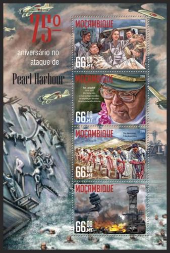 Poštové známky Mozambik 2016 Útok na Pearl Harbor Mi# 8554-57 Kat 15€