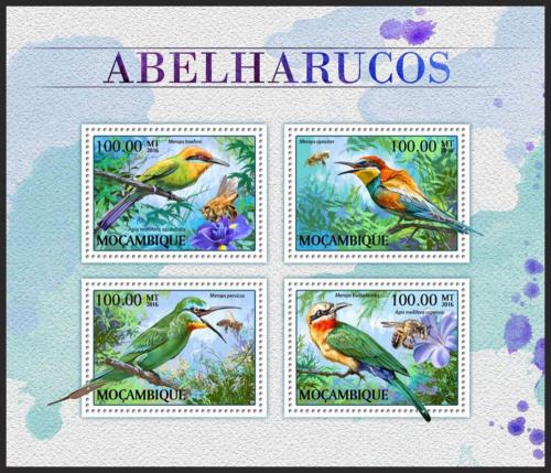 Poštové známky Mozambik 2016 Vlhy Mi# 8919-22 Kat 22€