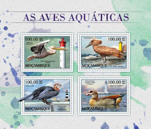 Poštové známky Mozambik 2016 Vodní ptáci Mi# 8914-17 Kat 22€