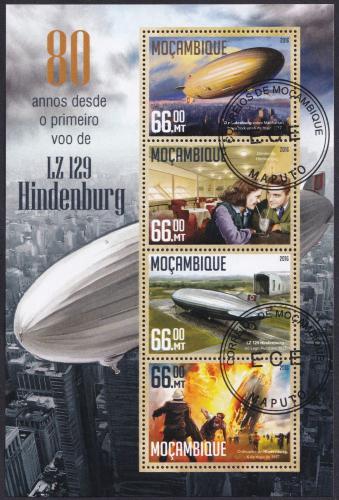 Potov znmky Mozambik 2016 Vzducholode 2A Mi# 8549-52 Kat 15