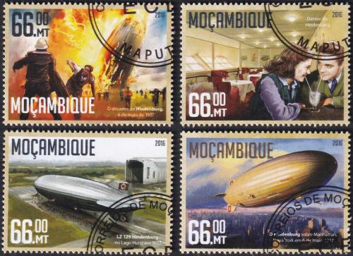 Potov znmky Mozambik 2016 Vzducholode 2B Mi# 8549-52 Kat 15