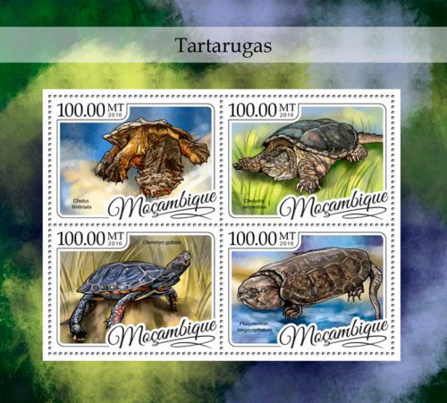 Poštové známky Mozambik 2016 Korytnaèky Mi# 8789-92 Kat 22€