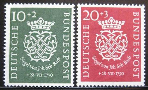Poštové známky Nemecko 1950 J. S. Bach Mi# 121-22 Kat 130€