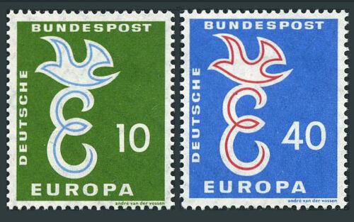 Poštové známky Nemecko 1958 Európa CEPT Mi# 295-96 Kat 4.50€