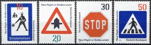 Potov znmky Nemecko 1971 Dopravn znaky Mi# 665-68