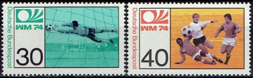Potov znmky Nemecko 1974 MS ve futbale Mi# 811-12