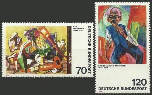 Potov znmky Nemecko 1974 Umenie Mi# 822-23 