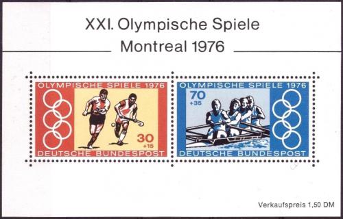 Potov znmky Nemecko 1976 LOH Montreal Mi# Block 12 - zvi obrzok