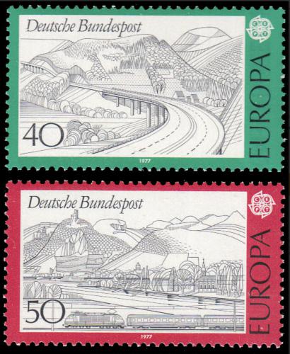 Poštové známky Nemecko 1977 Európa CEPT, krajina Mi# 934-35