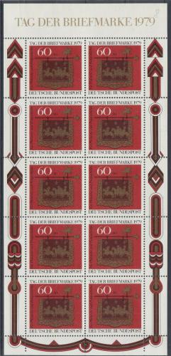 Poštové známky Nemecko 1979 Den známek Mi# 1023 Bogen Kat 14€