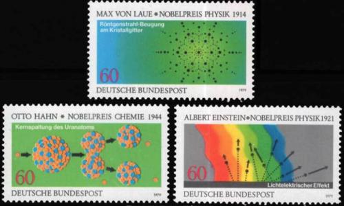 Potov znmky Nemecko 1979 Fyzika a chemie Mi# 1019-21 Kat 4 
