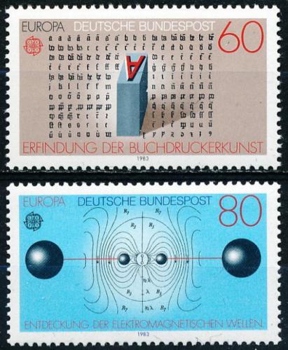 Poštové známky Nemecko 1983 Európa CEPT, velká díla civilizace Mi# 1175-76