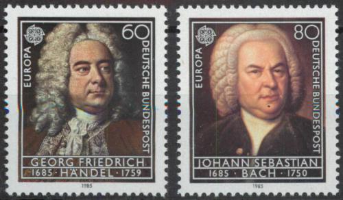 Poštové známky Nemecko 1985 Európa CEPT, rok hudby Mi# 1248-49 Kat 4.50€
