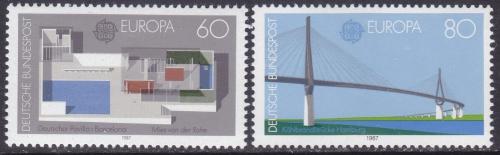 Poštové známky Nemecko 1987 Európa CEPT, moderní architektura Mi# 1321-22