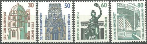 Potov znmky Nemecko 1987 Historick msta Mi# 1339-42