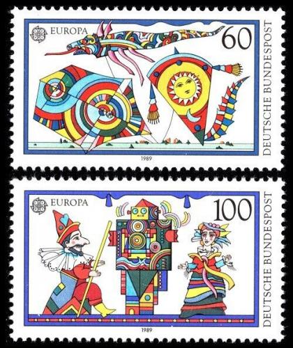 Poštové známky Nemecko 1989 Európa CEPT, Dìtské hry Mi# 1417-18
