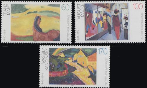 Potov znmky Nemecko 1992 Umenie Mi# 1617-19 Kat 5  - zvi obrzok
