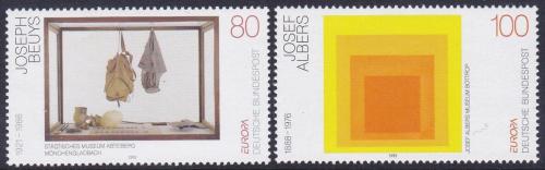 Potov znmky Nemecko 1993 Eurpa CEPT, modern umenie Mi# 1673-74 - zvi obrzok