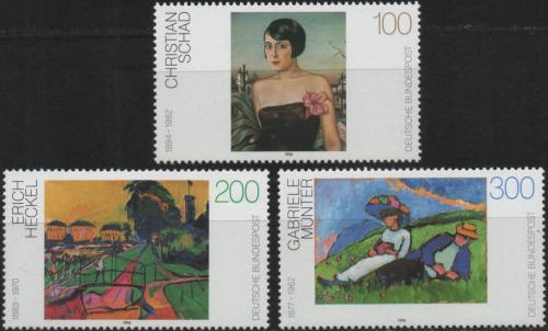 Potov znmky Nemecko 1994 Umenie Mi# 1748-50 Kat 6.50