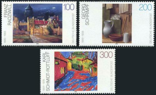 Potov znmky Nemecko 1995 Umenie Mi# 1774-76 Kat 7.50