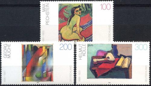 Potov znmky Nemecko 1996 Umenie Mi# 1843-45 Kat 6.50 - zvi obrzok
