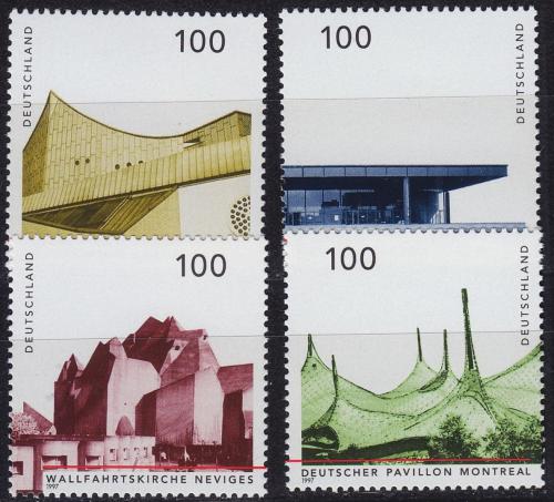 Potov znmky Nemecko 1997 Architektra po roce 1945 Mi# 1906-09 Kat 6