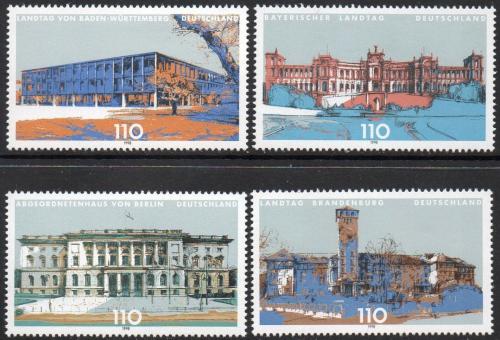 Potov znmky Nemecko 1998 Budovy parlament Mi# 1974-77 Kat 5 - zvi obrzok