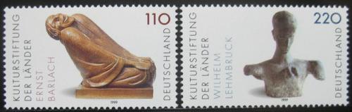 Poštové známky Nemecko 1999 Kulturní dìdictví, sochy Mi# 2063-64