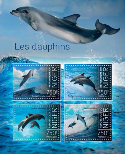 Poštové známky Niger 2013 Delfíny Mi# 2570-73 Kat 12€