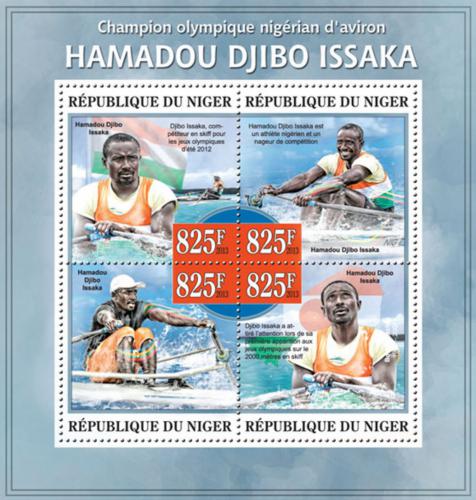 Poštové známky Niger 2013 Hamadou Djibo Issaka, veslování Mi# 2267-70 Kat 13€