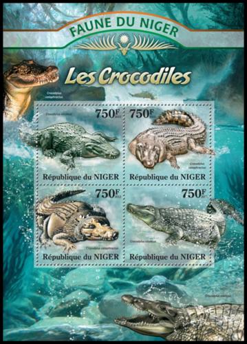 Poštové známky Niger 2013 Krokodíly Mi# 2041-44 Kat 12€
