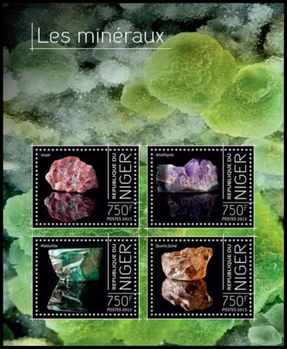 Poštové známky Niger 2013 Minerály Mi# 2525-28 Kat 12€